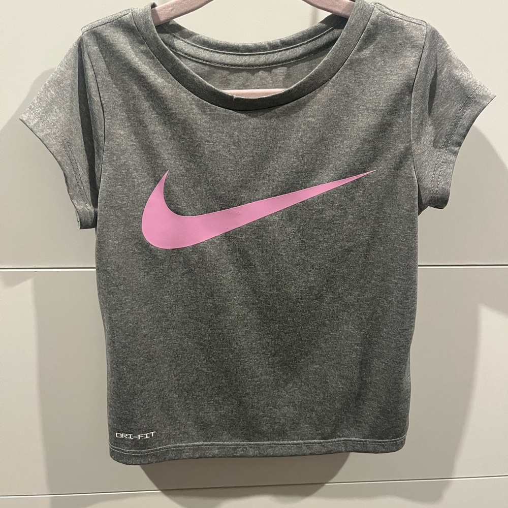 Nike Girls Dri-Fit Gray T-Shirt